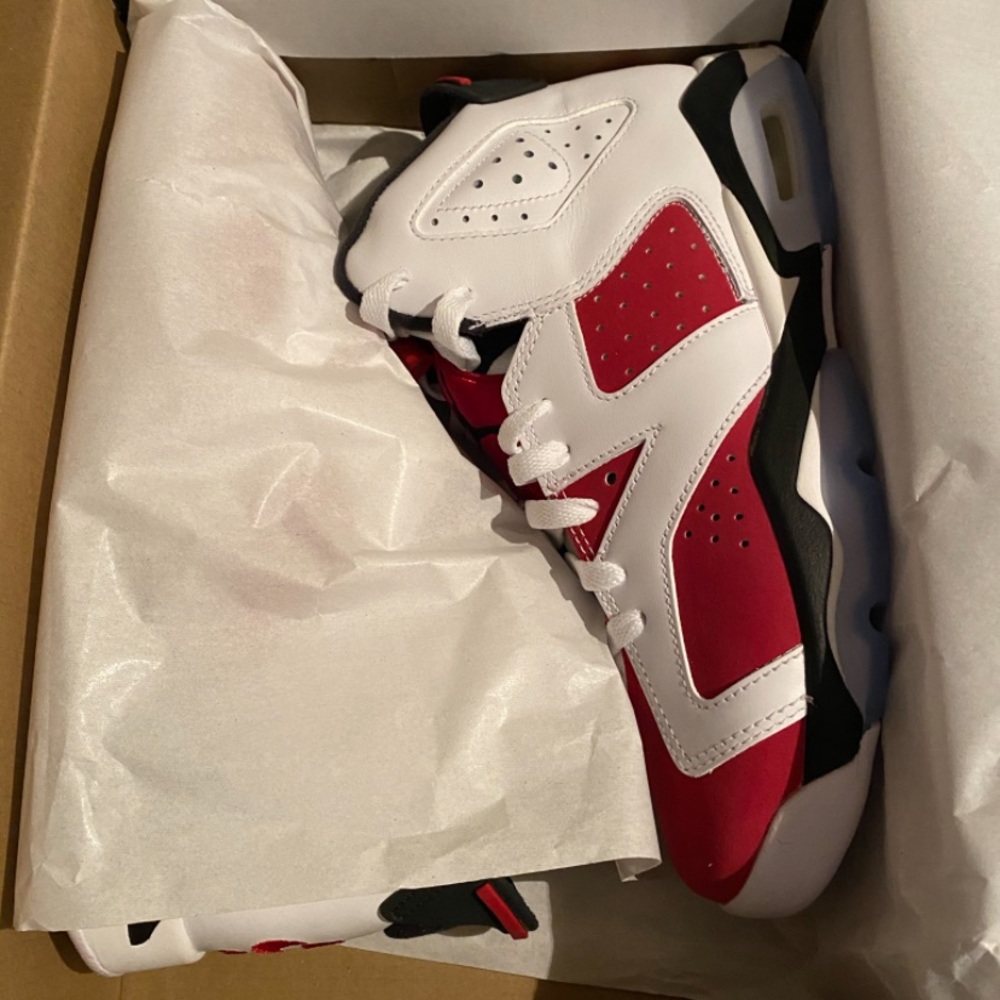 Retro Jordan 6 carmine deadstock gs 7y